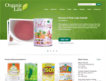 Tablet Screenshot of organiclife.com.sg